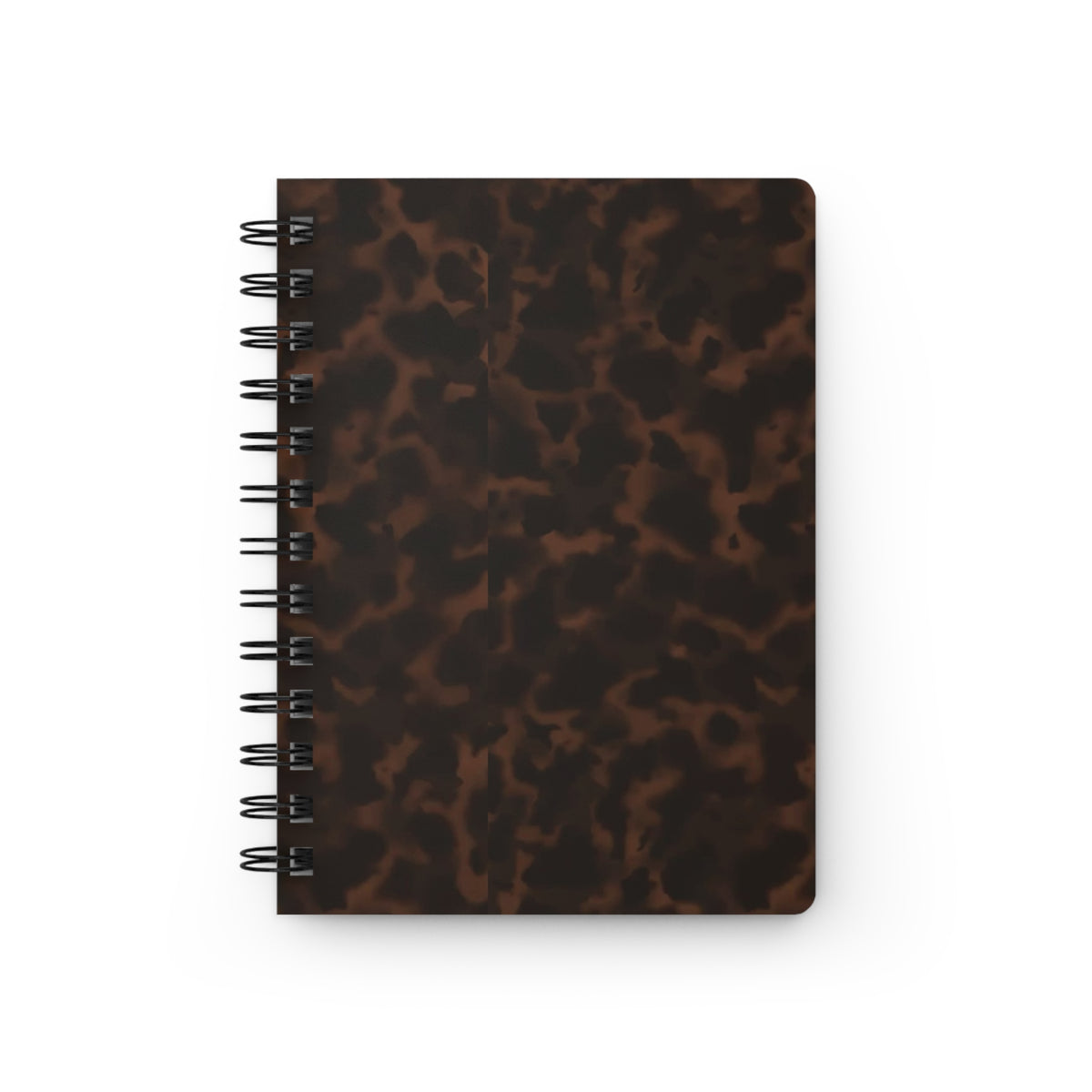 Tortoiseshell Spiral Journal – Vintage Brown Marble Notebook