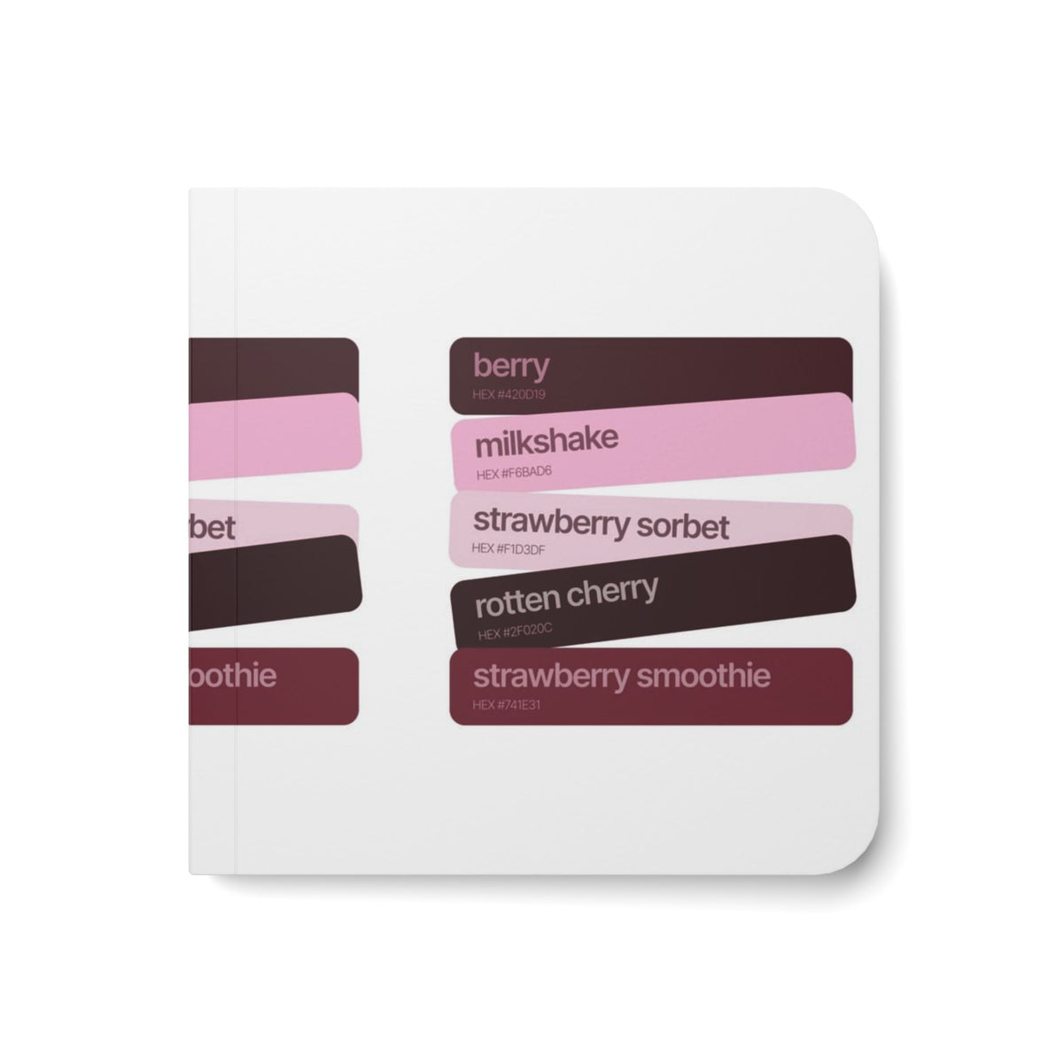 Strawberry Shade Name Swatches Discovery Book