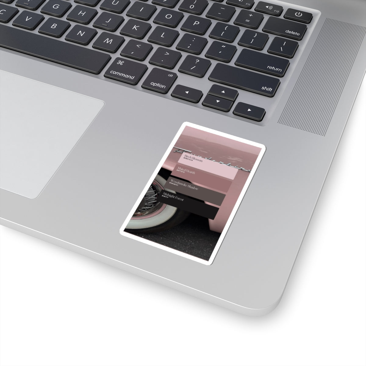 Retro Pink Palette Kiss-Cut Sticker