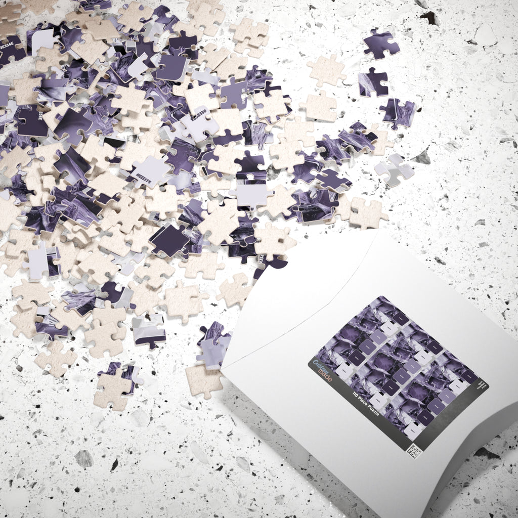 Abstract Lavender Marble Puzzle