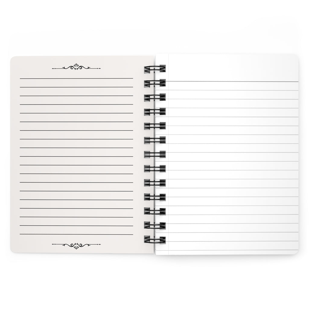 Pink Taupe Plaid Spiral Notebook — Cute Everyday Journal