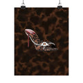 Leopard Print Stiletto Poster — Fashion Wall Art Matte Vertical