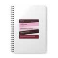 A5 Spiral Notebook — Strawberry & Berry Color Palette Design, Lined Journal