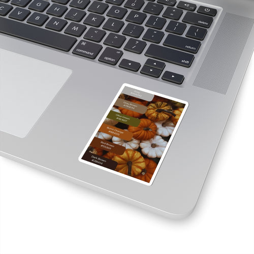 Autumn Pumpkin Color Palette Sticker