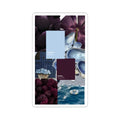 Aesthetic Blue & Plum Collage Sticker