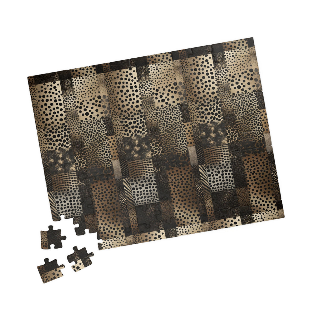 Brown Leopard Pattern Puzzle