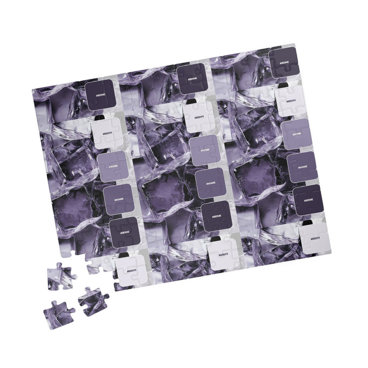 Abstract Lavender Marble Puzzle