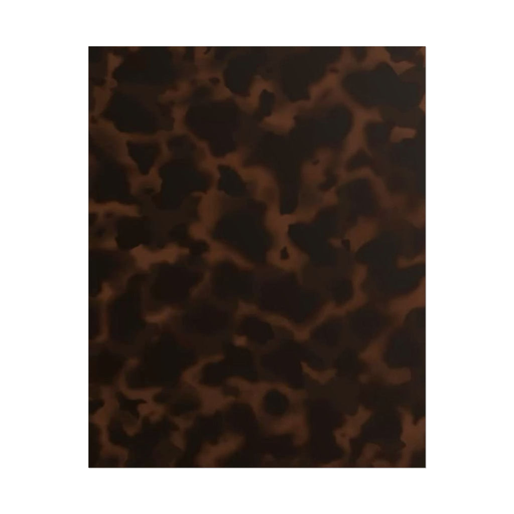 Tortoiseshell Pattern Rolled Poster — Brown Vintage Marbled Wall Art