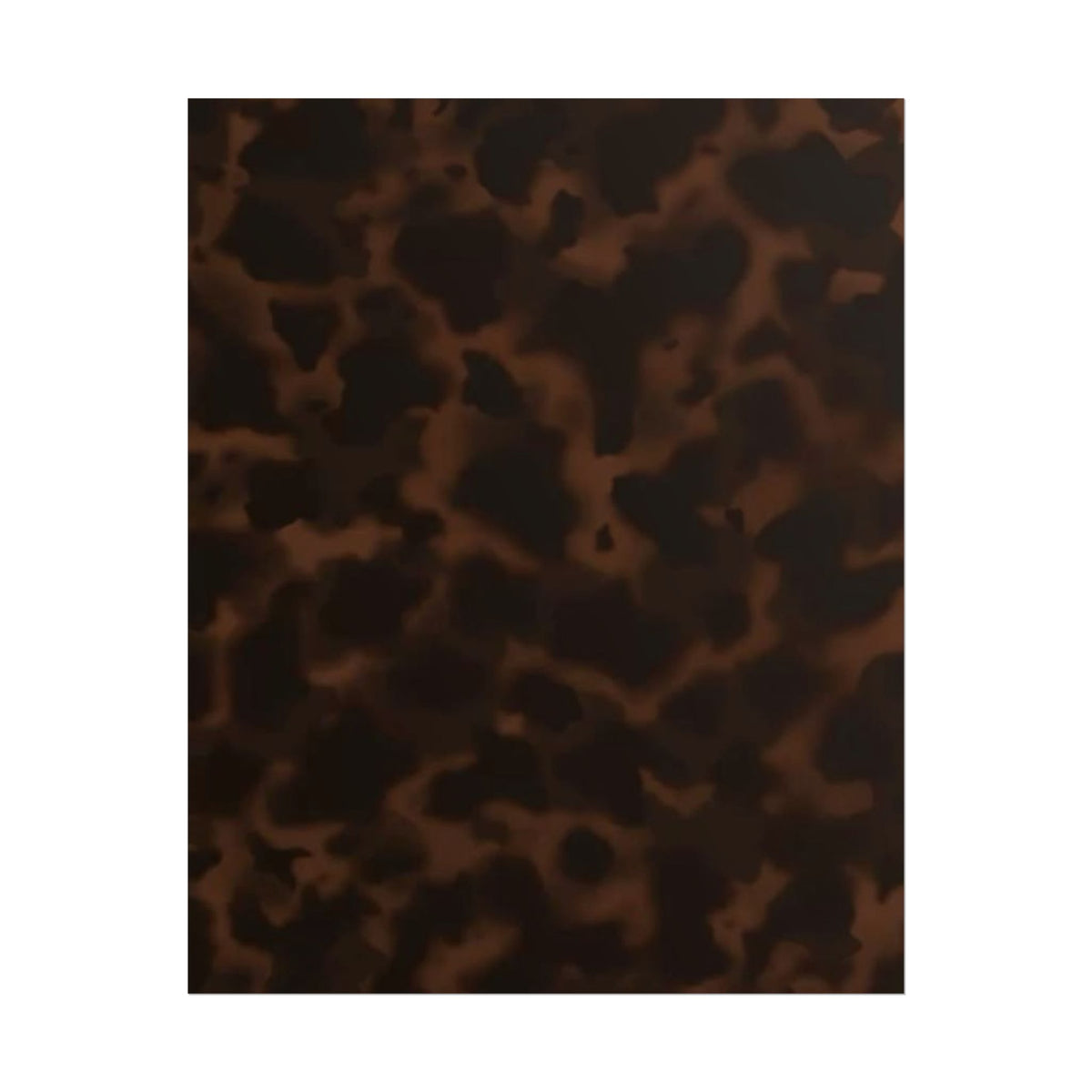 Tortoiseshell Pattern Rolled Poster — Brown Vintage Marbled Wall Art