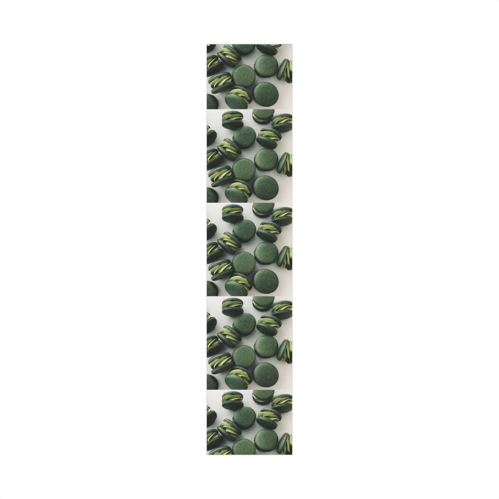 Macaron Pattern Gift Wrap Paper — Green Wrapping Roll