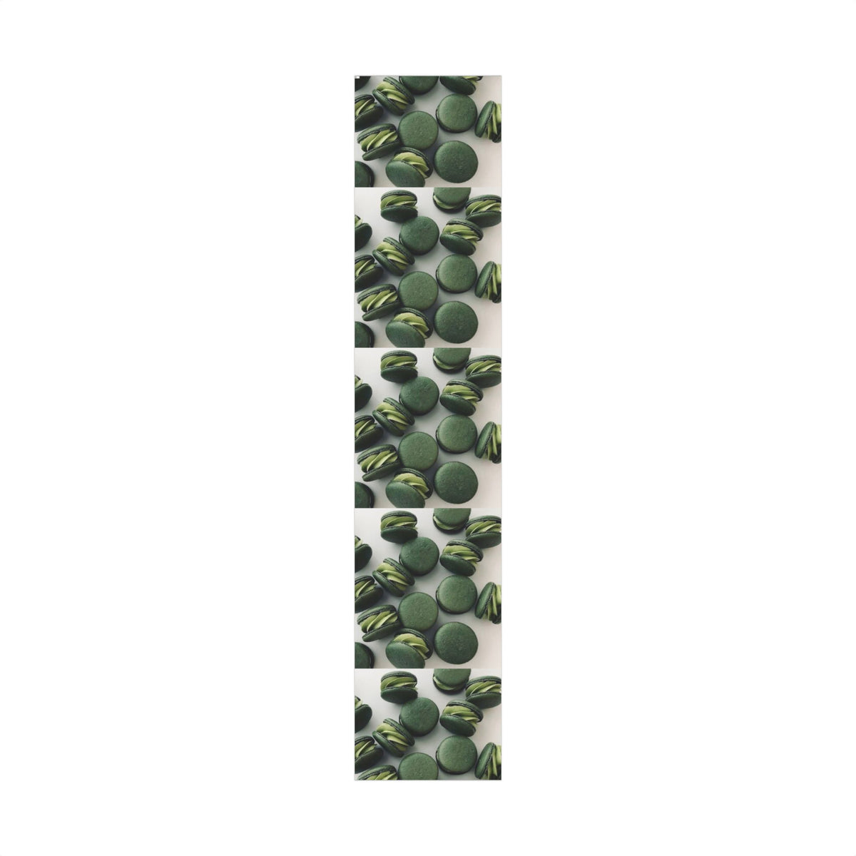 Macaron Pattern Gift Wrap Paper — Green Wrapping Roll