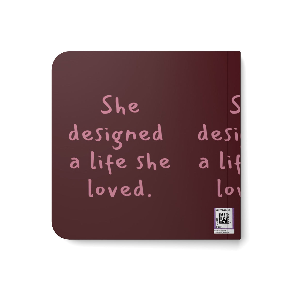 Board Book – "She Designed a Life She Loved" Inspirational Baby Board Book