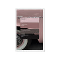 Retro Pink Car Die-Cut Magnet