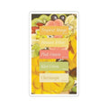 Tropical Fruit Label Kiss-Cut Sticker