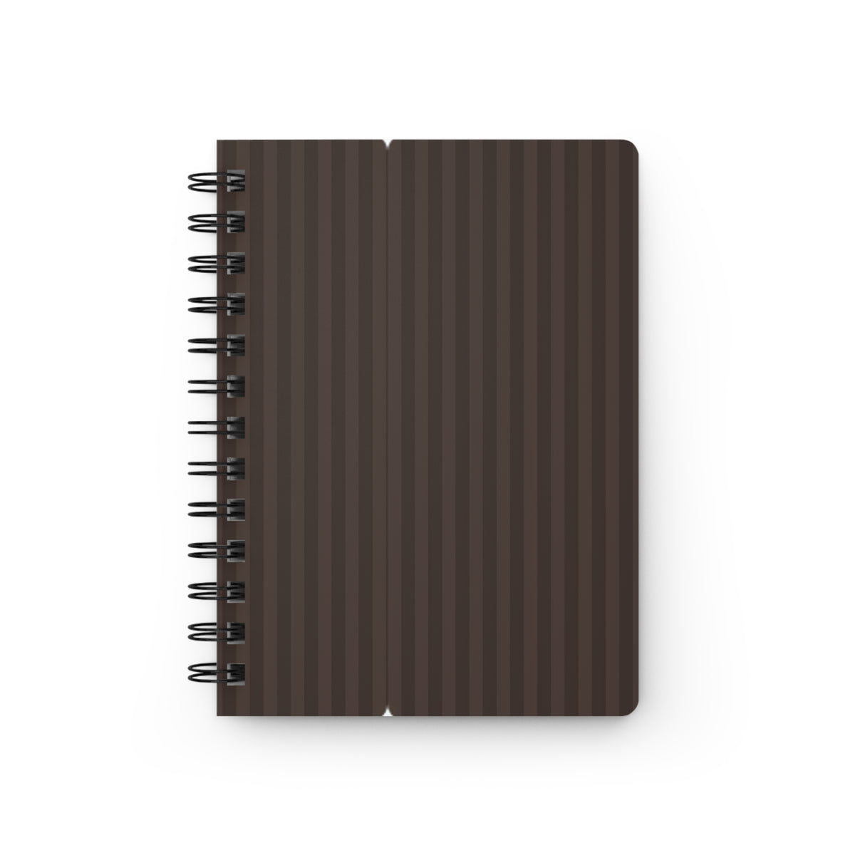 Striped Brown Spiral Journal – Classic Lined Notebook for Notes & Everyday Planning