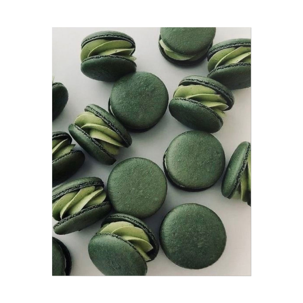 Green Matcha Macaron Poster Wall Art