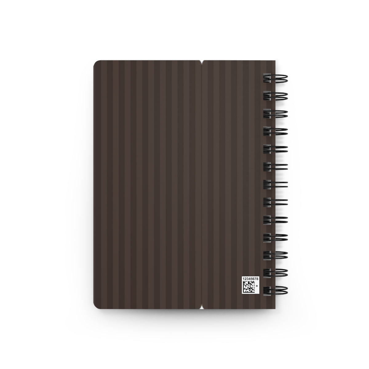 Striped Brown Spiral Journal – Classic Lined Notebook for Notes & Everyday Planning