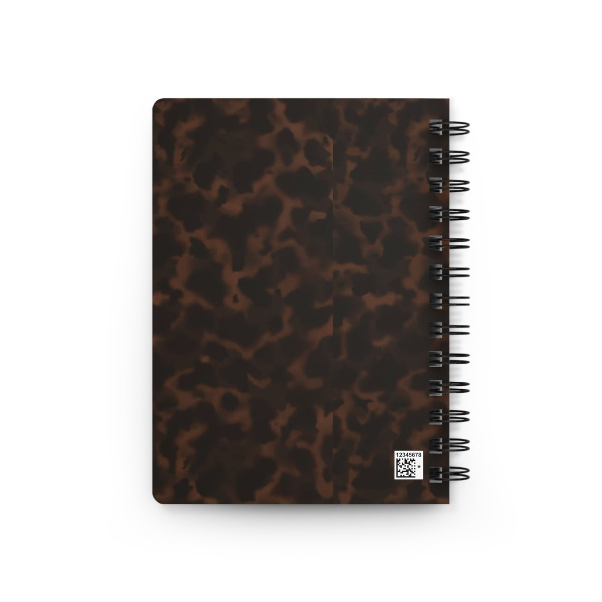 Tortoiseshell Spiral Journal – Vintage Brown Marble Notebook