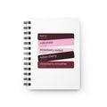 Spiral Notebook — Strawberry & Berry Color Palette Design (berry, milkshake, strawberry sorbet, rotten cherry, strawberry smoothie)