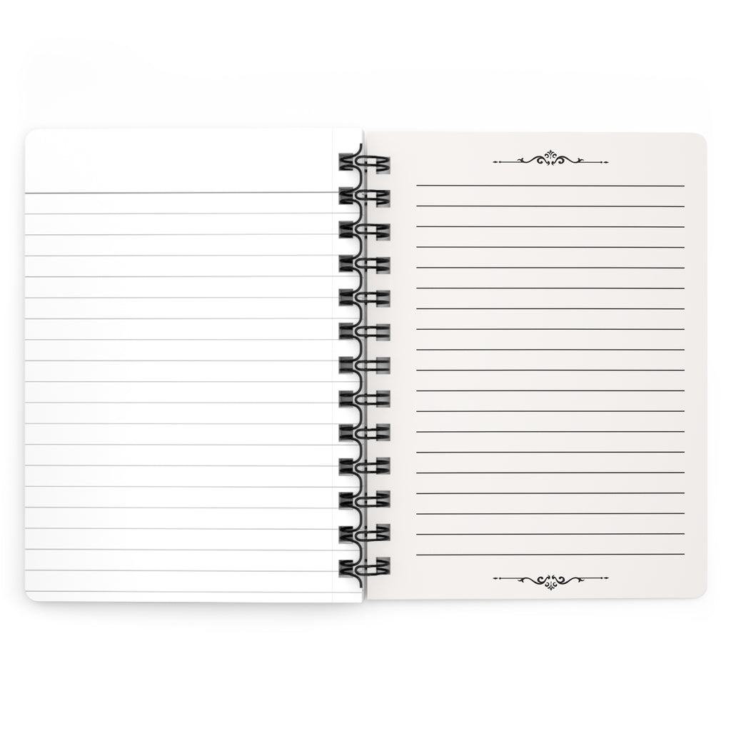 Pink Taupe Plaid Spiral Notebook — Cute Everyday Journal